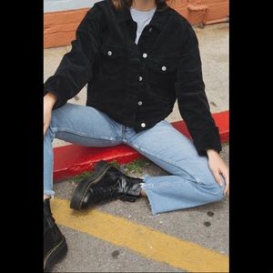 Brandy Melville Black Mina Corduroy Jacket